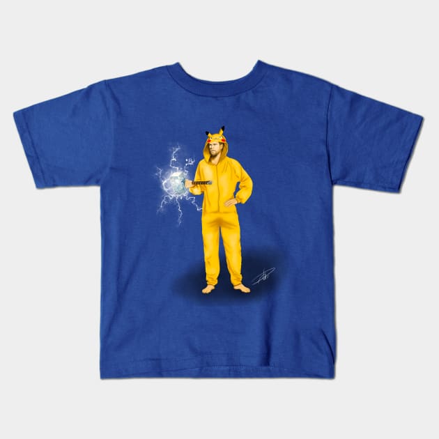 Sparky Jammies Kids T-Shirt by dextrahoffman